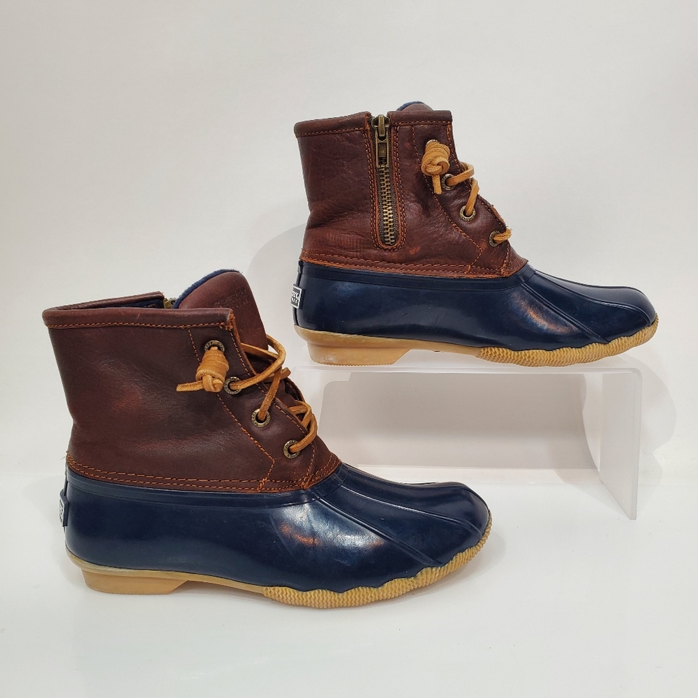 Sperry Saltwater Waterproof Leather Duck Boots